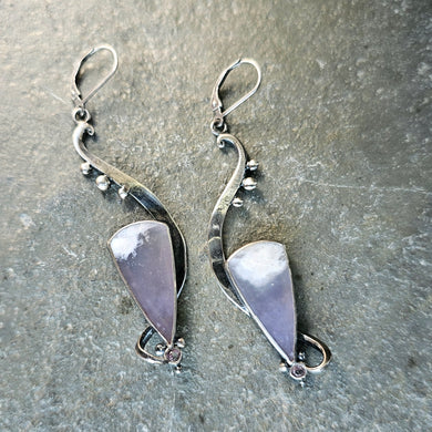 Lavander Agate Earrings