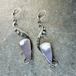 Lavander Agate Earrings