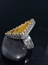 Load image into Gallery viewer, Yellow Dendritic Opal Ring