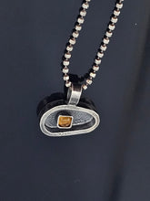 Load image into Gallery viewer, Citrine cab mini pendant
