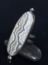 Load image into Gallery viewer, Lace Agate cocktail ring