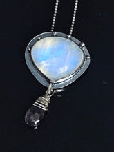 Load image into Gallery viewer, Moonstone and Sapphire pendant