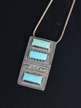 Load image into Gallery viewer, Turquoise bars pendant