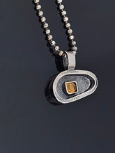 Load image into Gallery viewer, Citrine cab mini pendant
