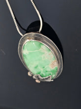 Load image into Gallery viewer, Variscite oak leaf pendant
