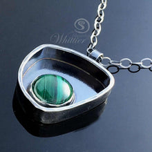 Load image into Gallery viewer, Malachite Shadow Box Pendant